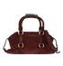 Farringdon Small Bag, &pound;695, Handbags, Burgundy, Suede, Front view